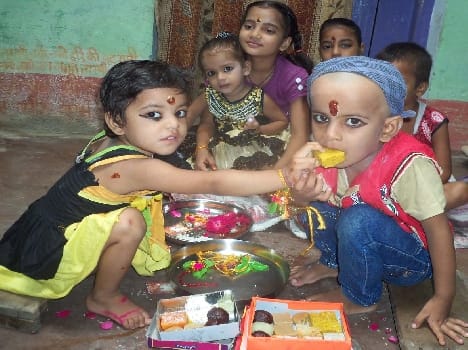 Traditional way Celebrated Raksha Bandhan