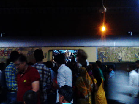 There was no guard on Raksha Bandhan, the men travel into female coach.