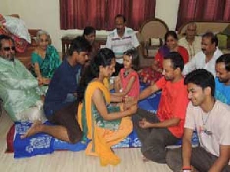 Love tied on the wrist of brothers and sisters