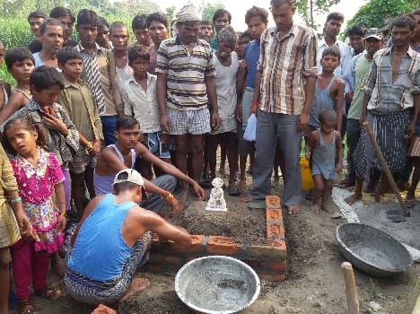 While carving Buddha statue found in field
