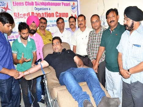 Pearl Lions put the blood donation camp