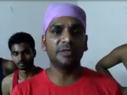 Indian youths stranded in Dubai sent video.