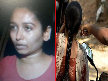 Brave woman caught running chain snatcher.