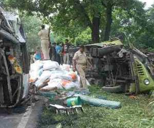 painfull accident in lucknow