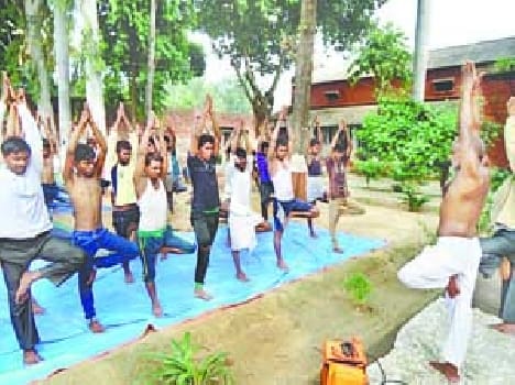 The captives were taught yoga
