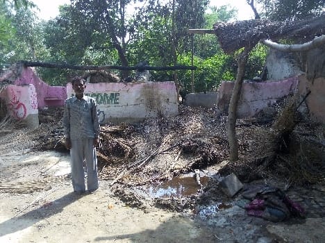 Two cottage destroyed by spark stove