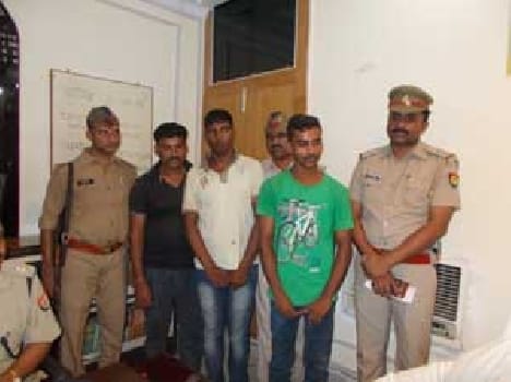Three arrested with stolen Bolero