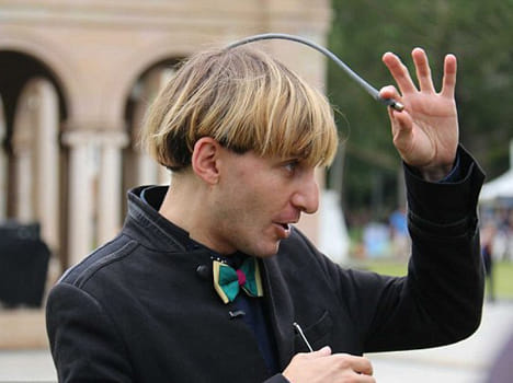 A human antenna that 'hears' colours, a drummer's robotic hand and an ear in a man's arm
