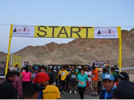 ladakh marathon start from13 Sept
