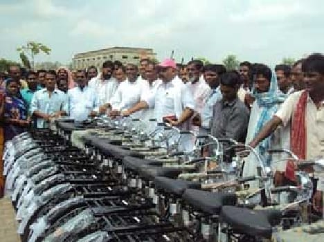 Distributed 651 bicycles to MLA