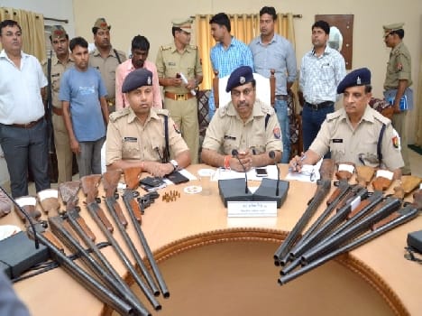 illagal arms has been recovered in mathura