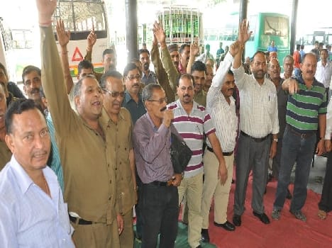 bus strike, people disturbed  
