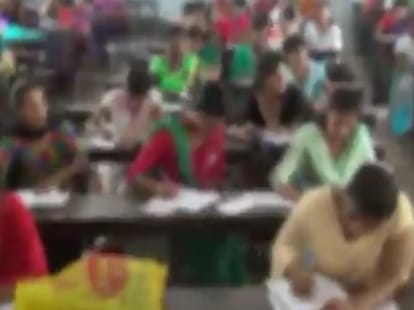 examiner take practical exam from phone