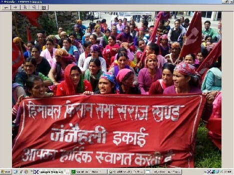 kisan sabha protest