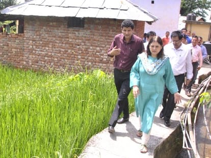 Union Minister for Woman and Child Development Maneka Gandhi attended 55th Tibetan democracy day. 