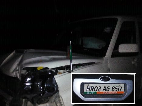 CPS's car hit car, baby's death in kurukshetra
