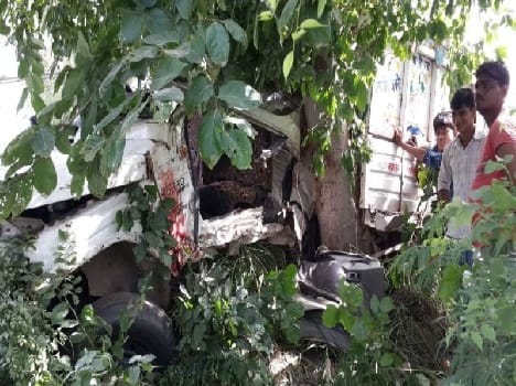 Pick-up crashed into a tree, killing a mother and daughter