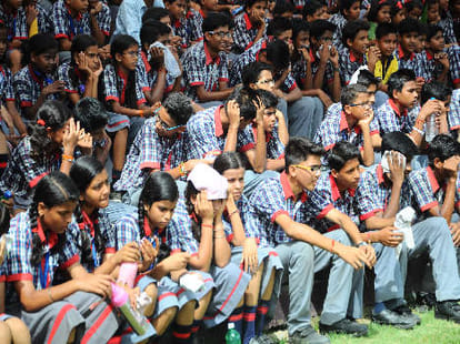 pm narendra modi also address lucknow school boys