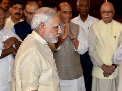PM Narendra Modi joins RSS-BJP meeting