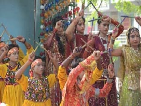 The atmosphere of gaiety in temples