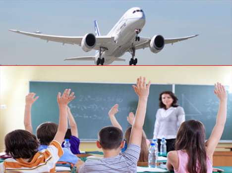 To teach children good study tour to get a reward of plane.