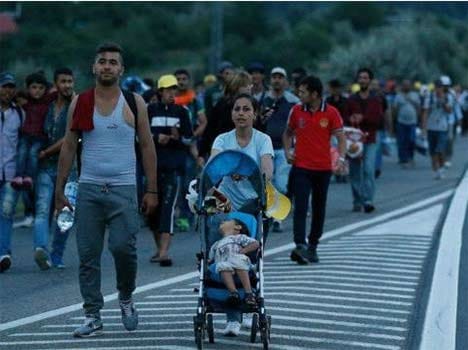 migrants cross into austria