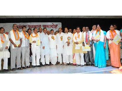 Teachers honoured on teachers day.