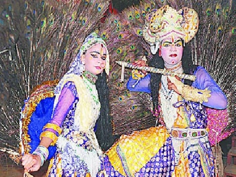 Krishna held a grand procession