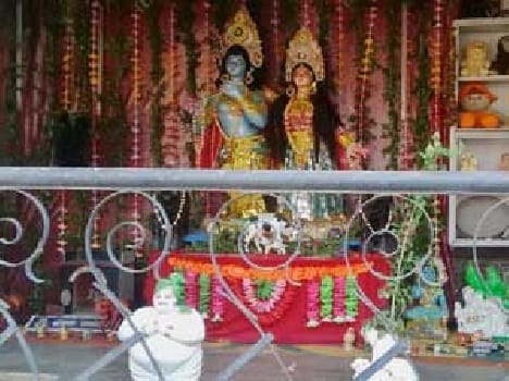 In rural areas, the boom of Janmashtami