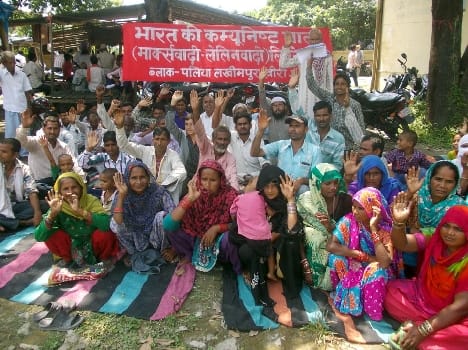 Principal and picketing against Kotia panchayat secretary