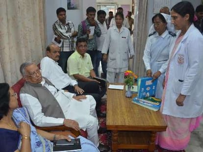 health minister ahmad hasan visit in lucknow