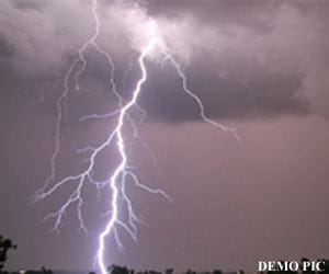 lighting strike killed one man.