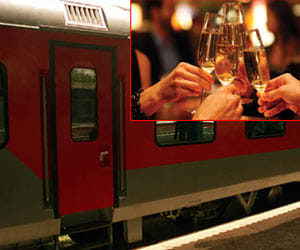 you know in Rajdhani also served wine!