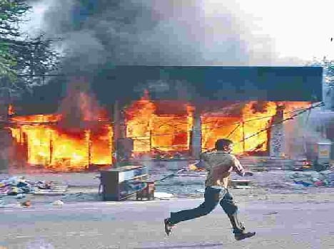 fire in shoe factory