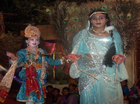 Krishna is in town Splash of nativity