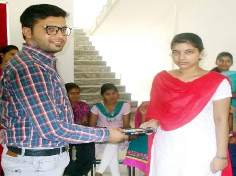 Megha mehndi, rangoli aspiration integrated topper