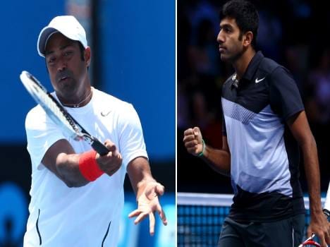 leander paes and rohan bopanna will face in us open