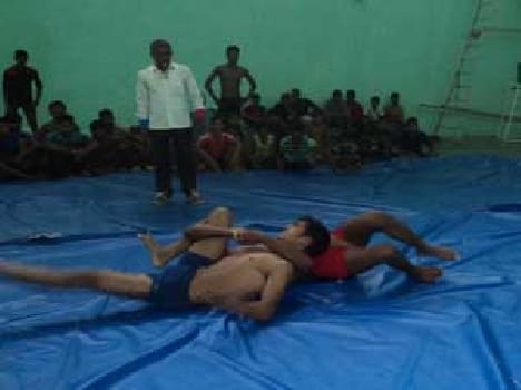 96 kg weight class topper Abhishek