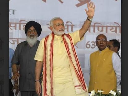 parkash singh badal speech in narendra modi rally