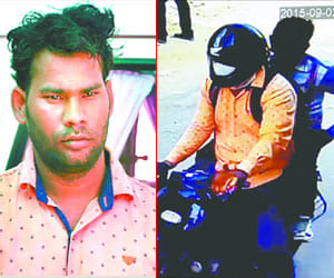CCTV caught the robber couple, with the wife used to supply drugs