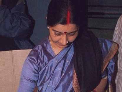 shushma swaraj started intolerance