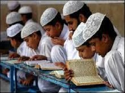 Madrasa teacher beating on teaching national anthem