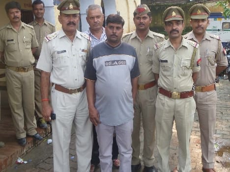 Arrested and accused of robbery