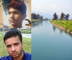 two boys swept in canal.