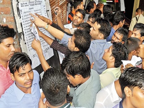 3050 candidates left the lekhpal recruitment exam
