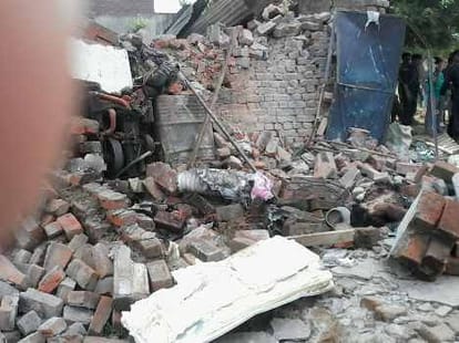 Three died in a blast in Lucknow.