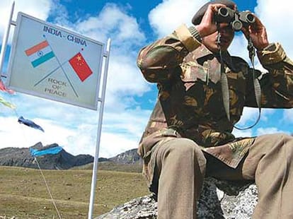 india army removes china's army Cottage