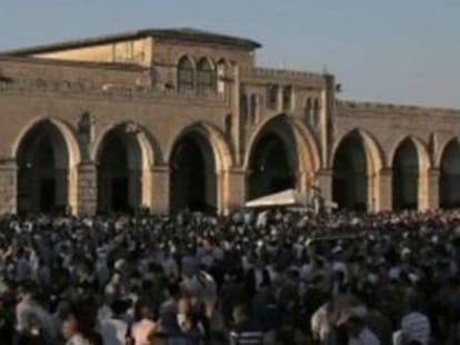 clash in mosque of jerusalam