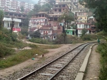 shimla kalka track in high risk danger zone.