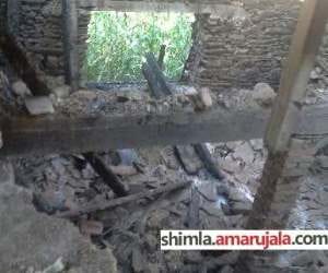 thief set fire on ration depot at chamba.